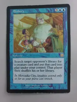 MTG Bribery Mercadian Masques Regular Rare LP - Image 1