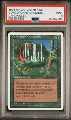 Concordant Crossroad - Chronicles - MTG - Mint- PSA 9. See Store for more MTG. - Image 1