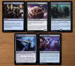 Set 10 Black Opponent Sacrifice Spells & Creatures *NM* Magic MTG Plaguecrafter - Image 2