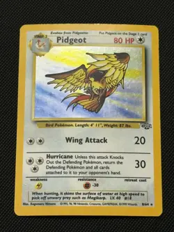 Pidgeot 8/64 MP* Holo Rare Jungle Set Unlimited Edition Pokemon Card 1999 WOTC - Image 1