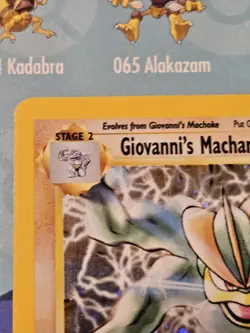 Pokemon TCG Giovanni's Machamp 6/132 Gym Challenge 1st Edition Holo Card - Image 3