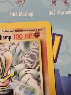 Pokemon TCG Giovanni's Machamp 6/132 Gym Challenge 1st Edition Holo Card - Image 4