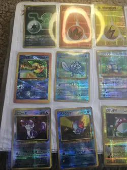 Pokemon Vending Stickers Lot of 61 Japanese Bandai 1996 Prism Swirl RARE Shiny - Image 5