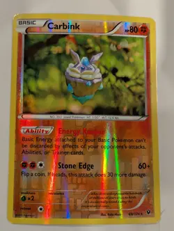 Carbink 49/124 - XY Fates Collide Pokemon Reverse Holo Foil Nice! - Image 1