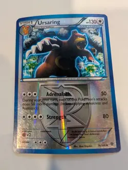 Ursaring Team Plasma 76/101 B&W Plasma Blast Pokemon Reverse Holo Foil Nice! - Image 1