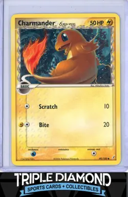 2006 Pokemon EX Crystal Guardians #49/100 Charmander Delta Species F614 - Image 1