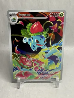Pokemon TCG Ivysaur 134/132 ME01: Mega Evolution Illustration Rare Near Mint - Image 1