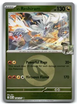 Pokemon TCG Ascended Heroes N's Reshiram 154/217 - (Reverse Holo Poke Ball) NM - Image 1