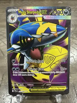 Pokemon TCG Mega Sharpedo EX 113/094 Phantasmal Flames Double Rare NM - Image 1