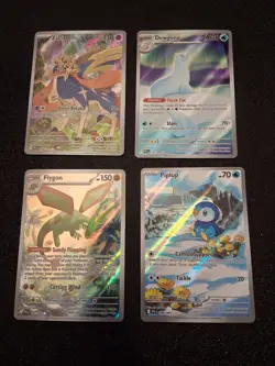 Pokemon TCG Phantasmal Flames Dewgong Piplup Zacian Flygon LOT of 4 NM MINT RAW - Image 1