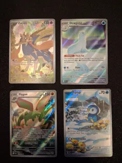 Pokemon TCG Phantasmal Flames Dewgong Piplup Zacian Flygon LOT of 4 NM MINT RAW - Image 2