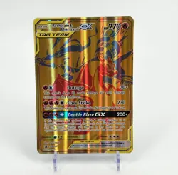 POKEMON TCG CHARIZARD & RESHIRAM GX TAG TEAM PROMO JUMBO SM247 - Image 1