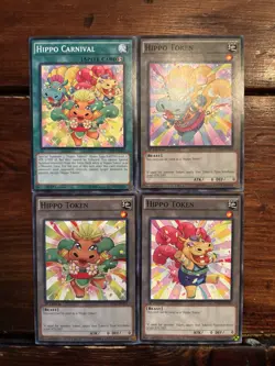 Yu-Gi-Oh! Hippo Carnival / Hippo Token LOT! 1st Edition 1996 - Image 1