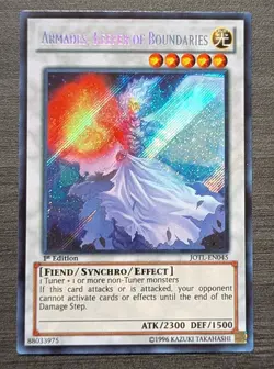 Armades Keeper of Boundaries 1st Edition JOTL-EN045 Yu-Gi-Oh! Secret Rare NM - Image 1