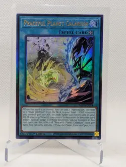 PEACEFUL PLANET CALARIUM YUGIOH 25th ANNIV. ULTIMATE RARE 1st EDITION RA02-ENO74 - Image 1