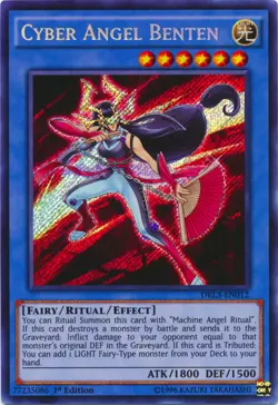 Cyber Angel Benten - DRL3-EN012 - Secret Rare - 1st Edition Near Mint Yugioh Car - Image 1