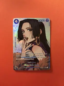 Bandai One Piece CCG Boa Hancock OP01-078 Super Rare Holo Card - Image 1