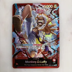 • Monkey.D.Luffy • ST21-001 Leader EX: Gear 5 One Piece TCG English B - Image 1