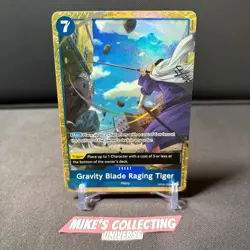 One Piece Gravity Blade Raging Tiger OP06-058 Alt Art PRB02 English NM - Image 1