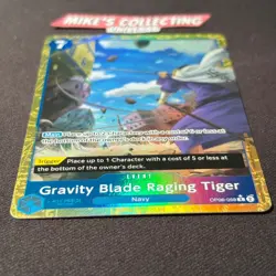 One Piece Gravity Blade Raging Tiger OP06-058 Alt Art PRB02 English NM - Image 2