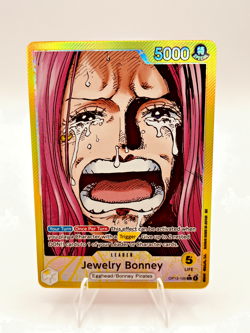 One Piece Jewelry Bonney OP13-100 (Alternate Art) Leader Yellow English - Image 2