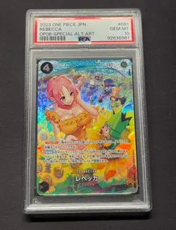 2023 One Piece Japanese Rebecca OP06-91 SP Alt Art PSA10 BJDJ - Image 1