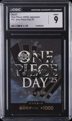 2025 ONE PIECE JAPANESE PC: ONE PIECE DAY '25 DON!! CGC 9 - Image 1