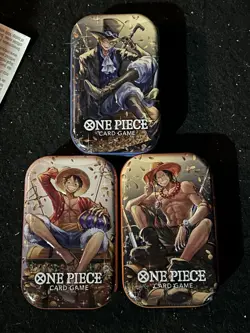 One Piece Vol.2 Tin Set TS-02 OP-13 Lot of 3 Sealed - Image 1