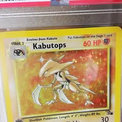 Kabutops 9/62 FOSSIL Graded Pokemon Card - PSA 8 Near Mint, 1st Edition - Image 4