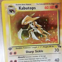Kabutops 9/62 FOSSIL Graded Pokemon Card - PSA 8 Near Mint, 1st Edition - Image 5