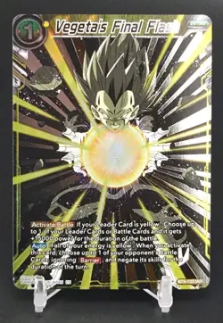 Dragon Ball Super Card Game Vegeta's Final Flash BT9-133 IAR Foil - Image 1