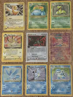 Pokemon TCG Vintage Card Lot Base Rocket Promo Holo Pikachu Blastoise - Image 3