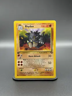 (1st Edition) Rhydon 45/64 Jungle Vintage Pokemon Cards WoTc (LP) - Image 1
