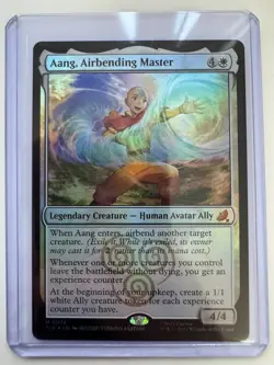 Aang, Airbending Master Foil #0074 MTG Avatar The Last Airbender NM ENG - Image 1