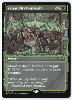 Valgavoth's Onslaught (Showcase) R Duskmourn: House of Horror 324 NM - Image 1
