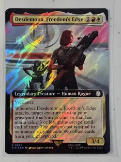 MTG Desdemona, Freedom's Edge (Extended Art) (Surge Foil) R 940 UB: Fallout - Image 1