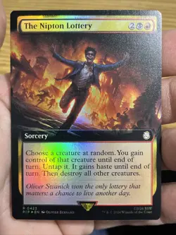 The Nipton Lottery Foil Extended Art Fallout MTG - Image 1