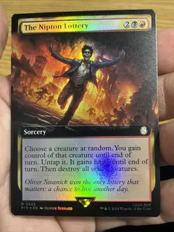 The Nipton Lottery Foil Extended Art Fallout MTG - Image 2