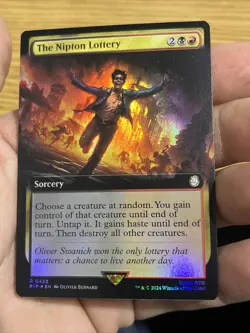The Nipton Lottery Foil Extended Art Fallout MTG - Image 3