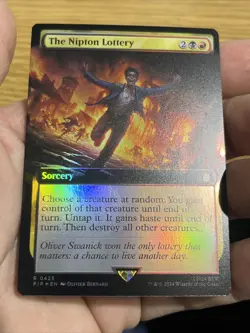 The Nipton Lottery Foil Extended Art Fallout MTG - Image 4