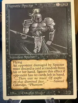 MTG Magic the Gathering 4th Edition Hypnotic Specter 453 - Image 1