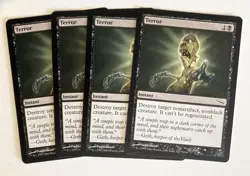 Terror (4) Mirrodin NM MTG Magic the Gathering - Image 1