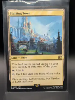 MTG - Starting Town - Land (C) - FIN #289 - Rare - NM - Image 1