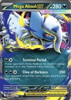 💫Mega Absol EX | 086/132 | Pokemon TCG | Mega Evolution | NM💫 - Image 1