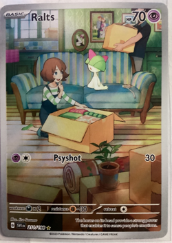 Pokemon Cards TCG Ralts Scarlet & Violet Holo Illustration Rare Card 211/198 NM - Image 1
