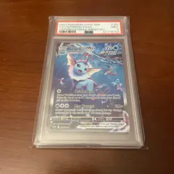 Vaporeon VMAX SWSH182 PSA 9 Black Star Promo Card 2021! - Image 1