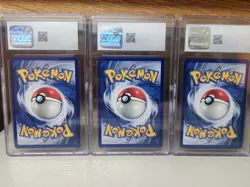 Pokemon Graded Card Lot of 3 - 1st Edition Base Set Maintenance Full Heal Switch - Image 2