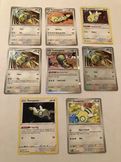 Lot Of 8 Dunsparce and Dudunsparce Pokemon Cards - Image 1