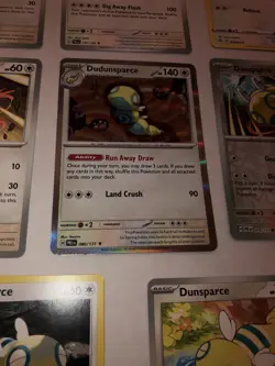 Lot Of 8 Dunsparce and Dudunsparce Pokemon Cards - Image 2