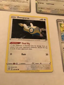 Lot Of 8 Dunsparce and Dudunsparce Pokemon Cards - Image 5